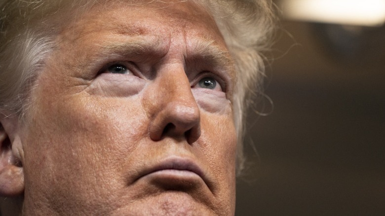 Donald Trump holds a press briefing with members of the White House Coronavirus Task Force in Washington, DC (2020)