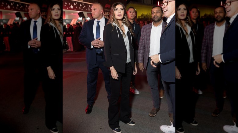 Kristi Noem during the F1 Grand Prix in Las Vegas, NV (2025)