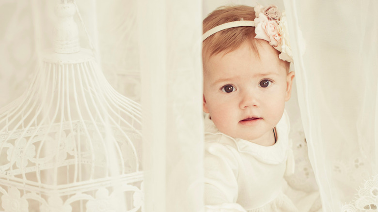 Baby girl in tulle