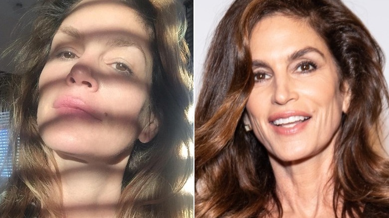 Cindy Crawford with wavy hair