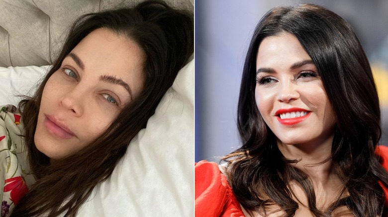 Jenna Dewan without and with makeup