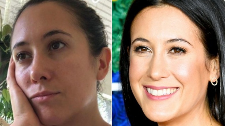 Vanessa Carlton without makeup/with makeup