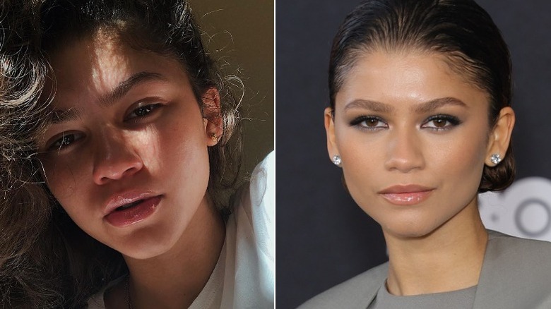 Zendaya with curly hair