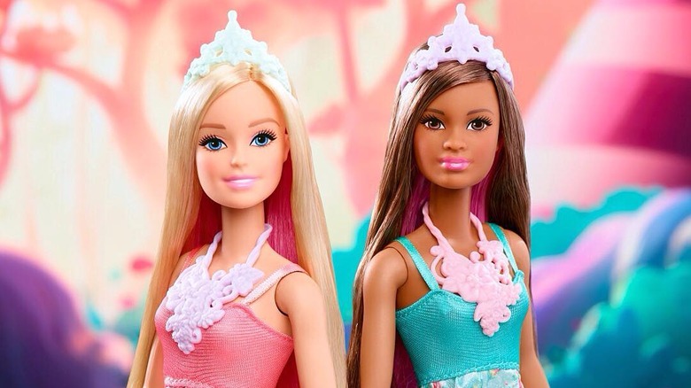 Two Barbies next to each other