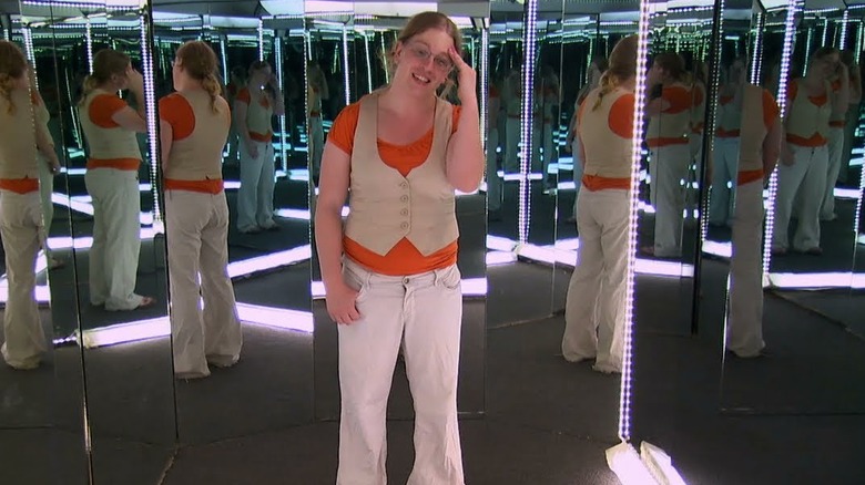 Casey in the mirror room