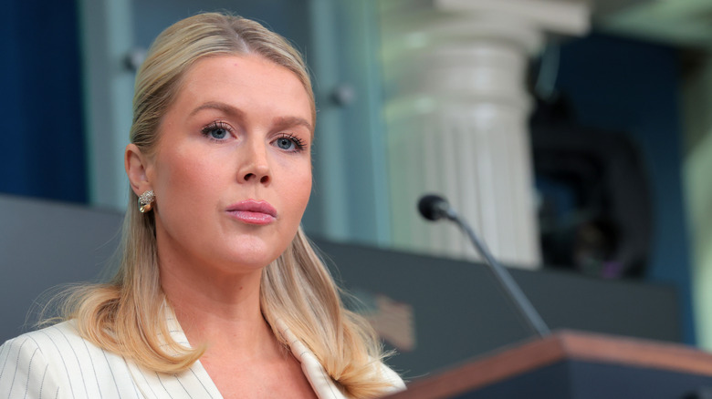 Karoline Leavitt scowling