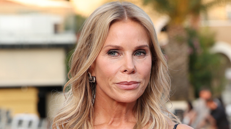 Cheryl Hines smirking