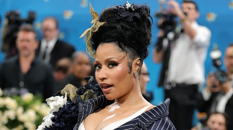 Nicki Minaj attends the 2025 Met Gala in New York City, NY