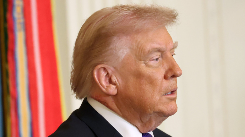 Donald Trump staring