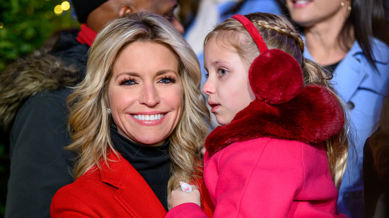 Ainsley Earhardt holding her daughter Hayden