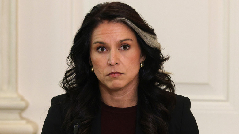Tulsi Gabbard frowning