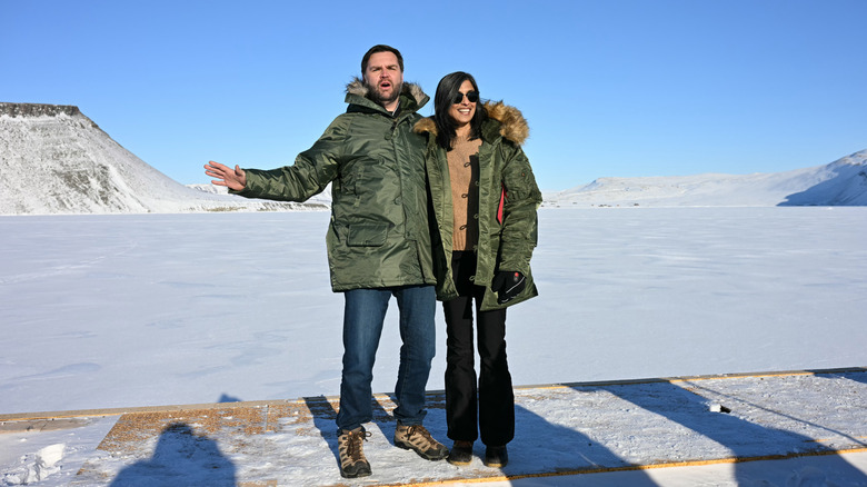 JD and Usha Vance posing