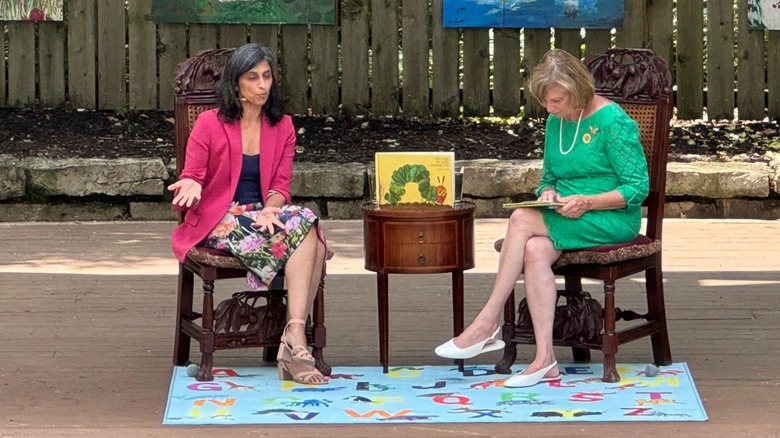 Usha Vance and Fran DeWine speaking