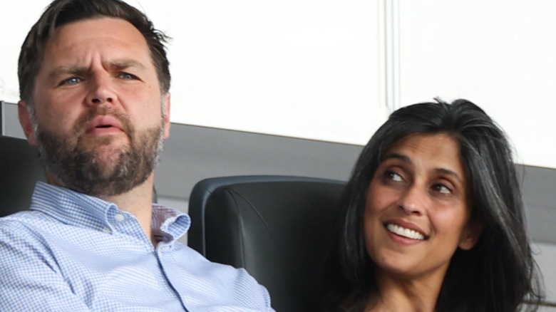 JD Vance and Usha Vance attend the FIFA Club World Cup match in Cincinnati, OH (2025)