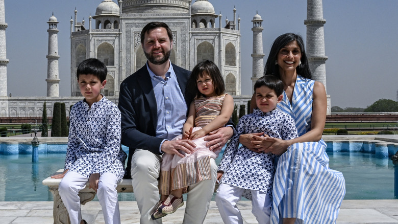 Vice President JD Vance and second lady Usha Vance in India