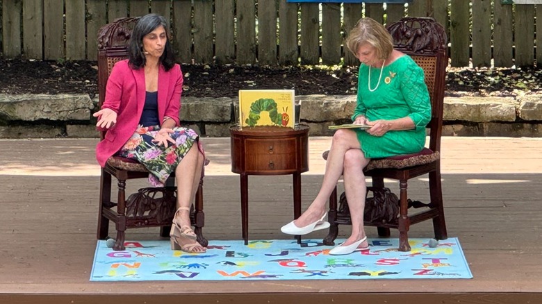 Usha Vance and Fran DeWine speaking