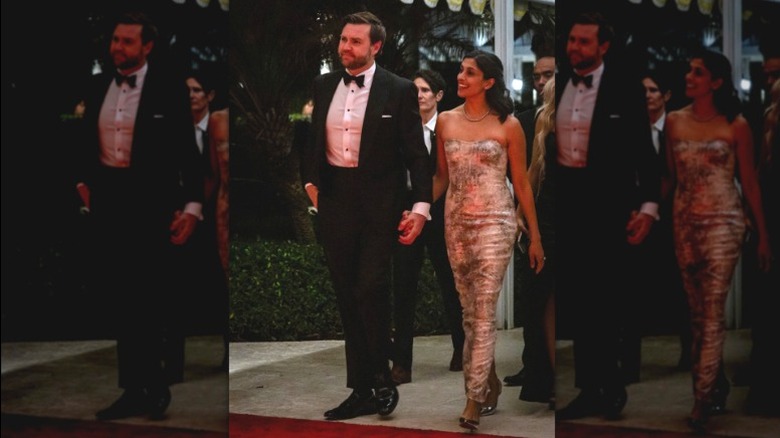 JD and Usha Vance walking