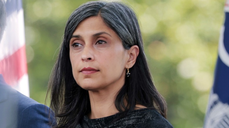 Usha Vance listens during the 44th annual National Peace Officers Memorial Service in Washington, DC (2025)