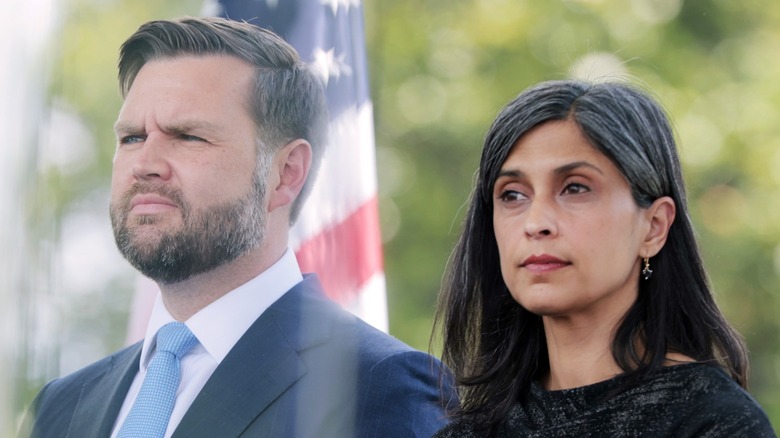 JD Vance and Usha Vance attend the 44th annual National Peace Officers' Memorial Service at the US Capitol (2025)