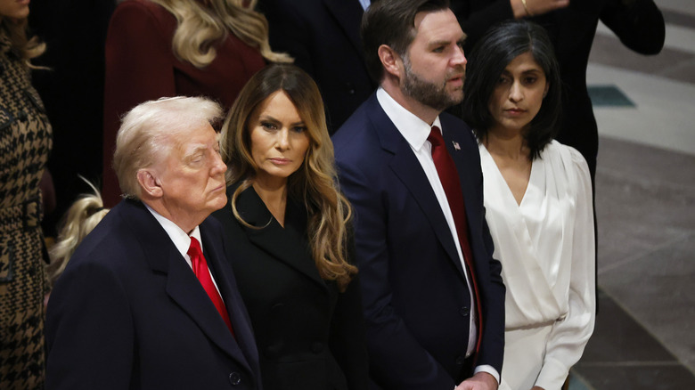 Donald Trump, Melania Trump, JD Vance, and Usha Vance