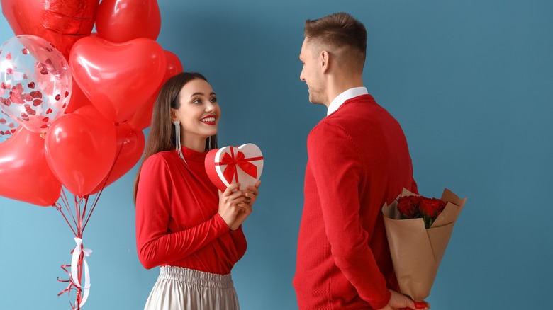 Couple surprises each other with Valentine's day gifts