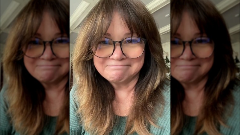 Valerie Bertinelli looking into phone camera