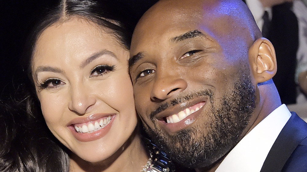 Vanessa Bryant and Kobe Bryant smiling