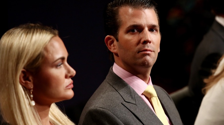 Vanessa and Donald Trump Jr. sitting side by side