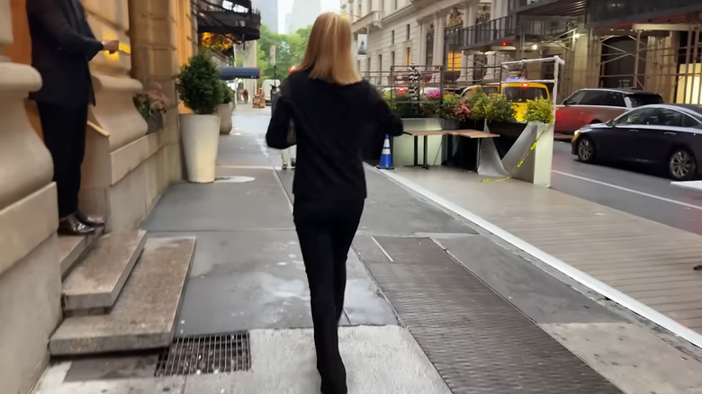 Vanessa Trump struts down the streets of New York on Kai Trump's birthday