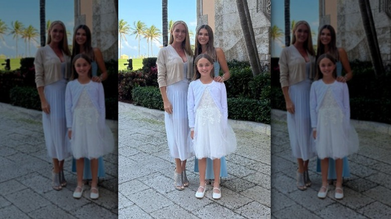 Vanessa Trump and Kai Trump posing at a wedding