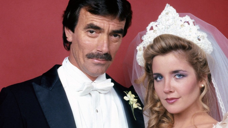 Eric Braeden and Melody Thomas Scott posing together