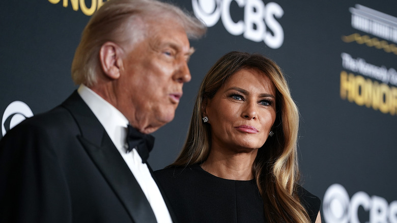 irst lady Melania Trump and U.S. President Donald Trump attend the 48th annual Kennedy Center Honors at the Kennedy Center on December 07, 2025 in Washington, DC.