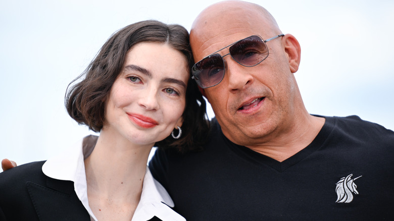 Meadow Walker and Vin Diesel embracing at an event