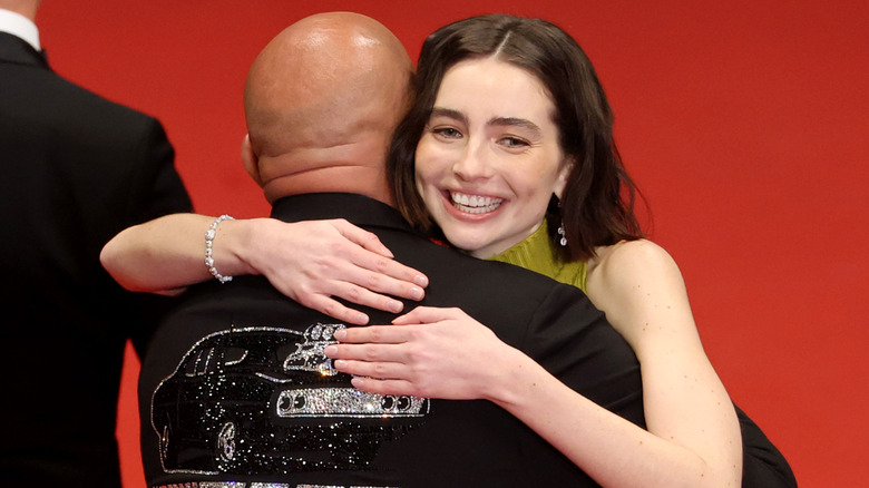 Meadow Walker hugging Vin Diesel at the 2026 Cannes Film Festival