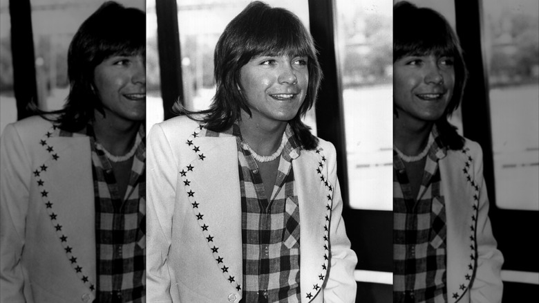 David Cassidy at a press conference in the LWT studios on the South Bank in 1974.