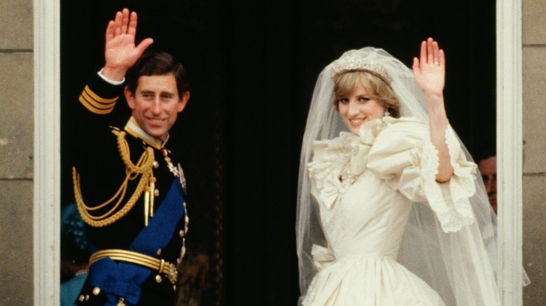 Charles and Diana on their wedding day