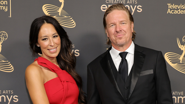 Joanna Gaines and Chip Gaines in formal wear