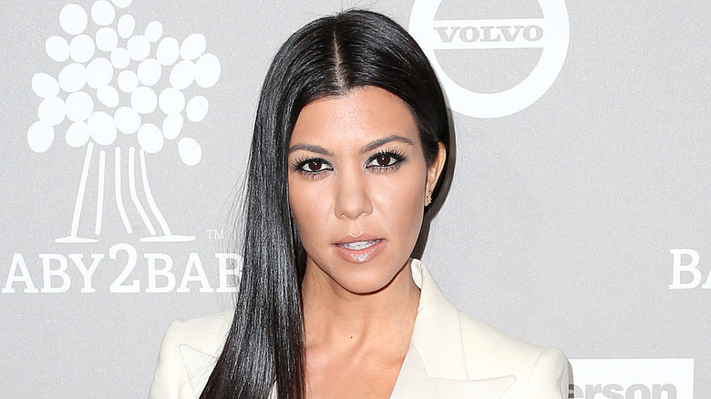 Kourtney Kardashian at an event. 