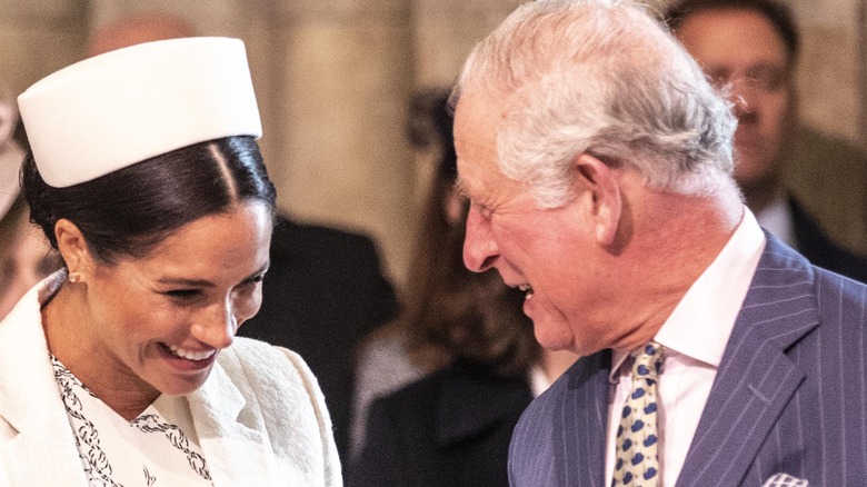Meghan Markle, Prince Charles laughing