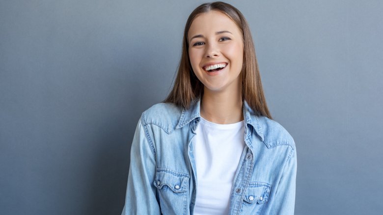 young woman smiling