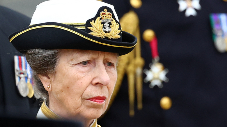 Princess Anne at Queen Elizabeth's funeral 
