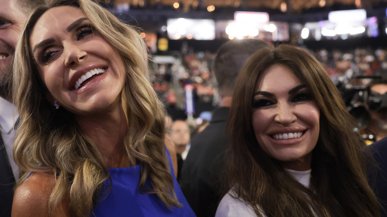 Lara Trump smiling with Kimberly Guilfoyle