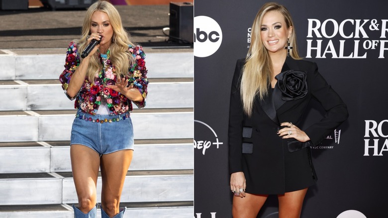 Carrie Underwood shows off her killer legs
