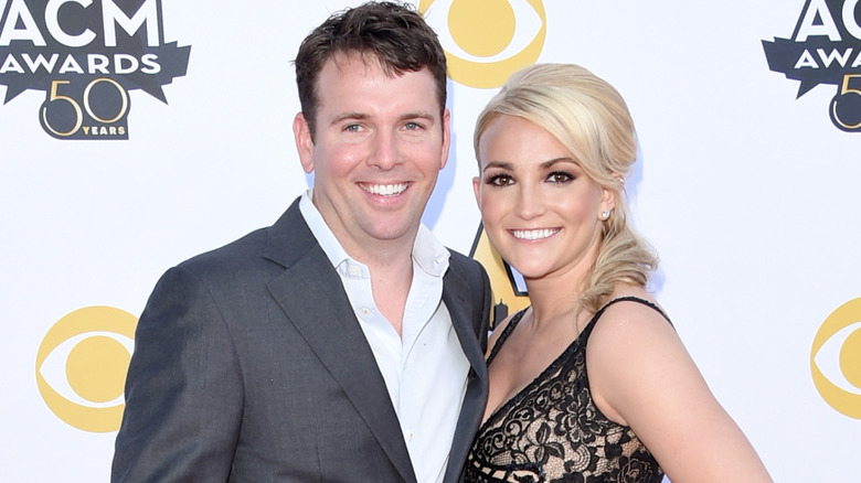 Jamie Watson and Jamie Lynn Spears smiling while posing at an event together