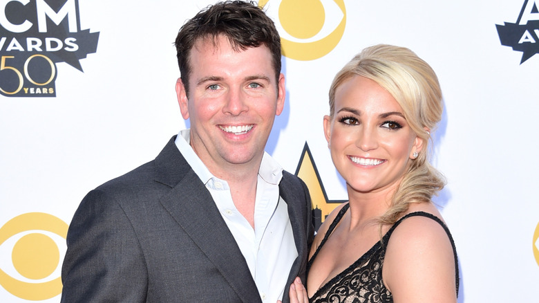 Jamie Watson and Jamie Lynn Spears smiling while posing together at an event