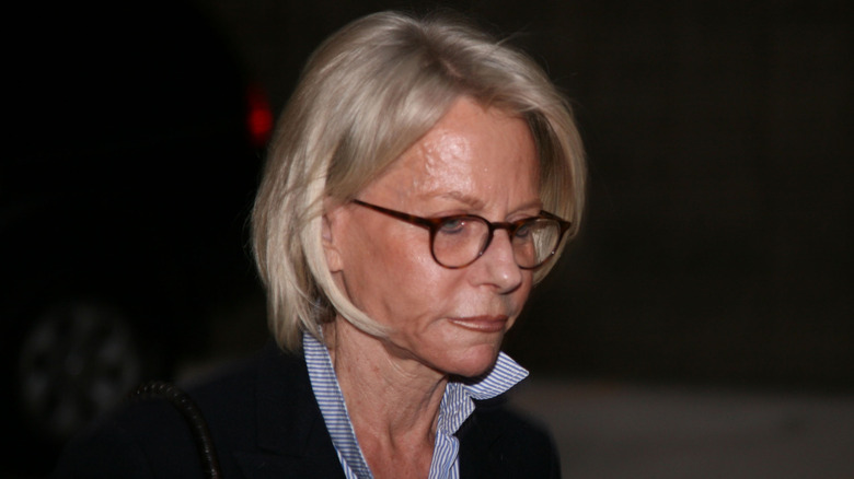 Closeup of Ruth Madoff photographed walking in city