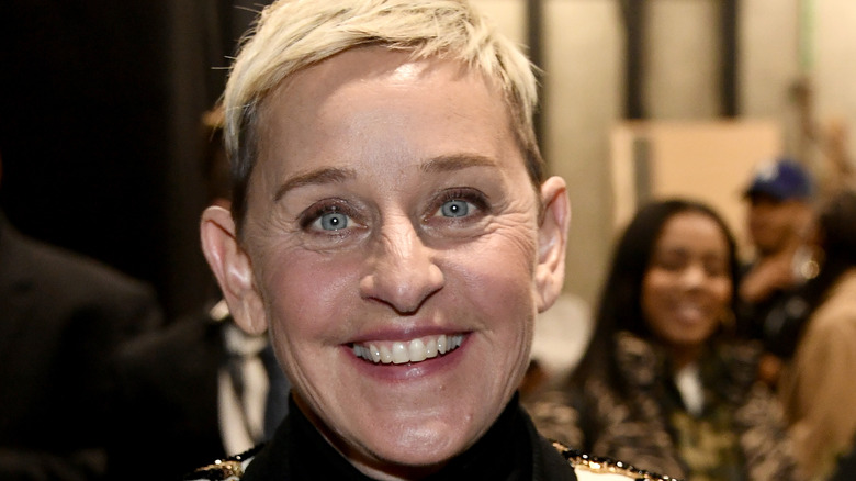 Ellen DeGeneres smiling