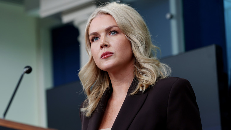 Karoline Leavitt scowling