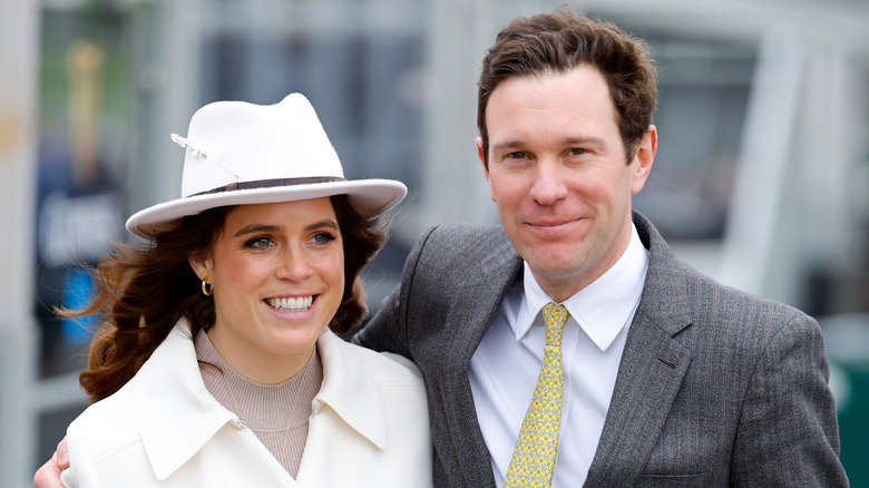 Princess Eugenie and Jack Brooksbank smiling