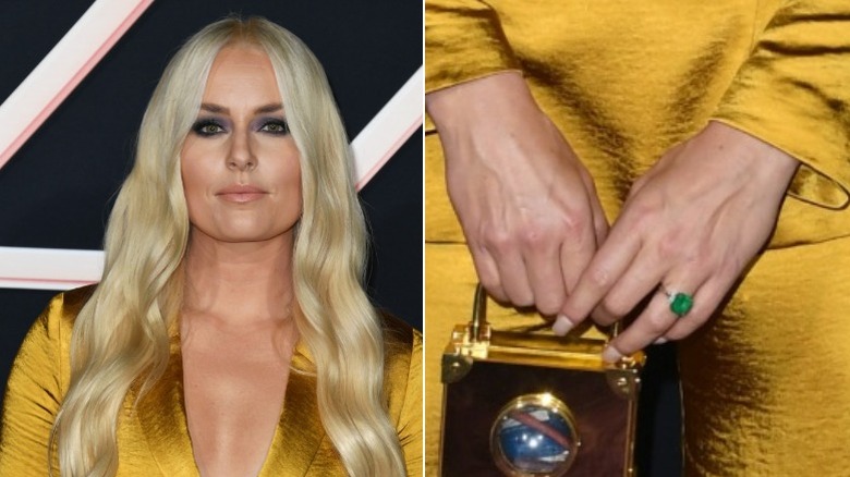 Lindsey Vonn and her engagement ring